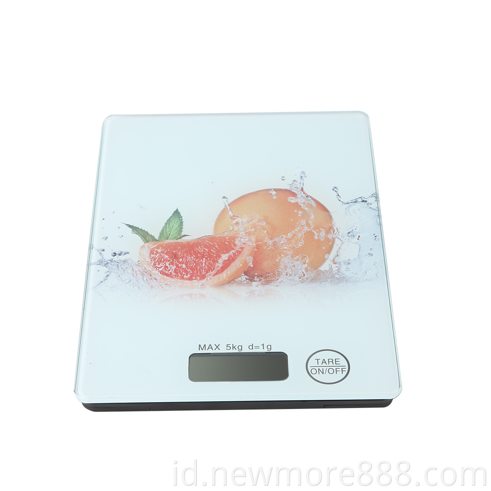 Digital Square Tempered Glass Scale